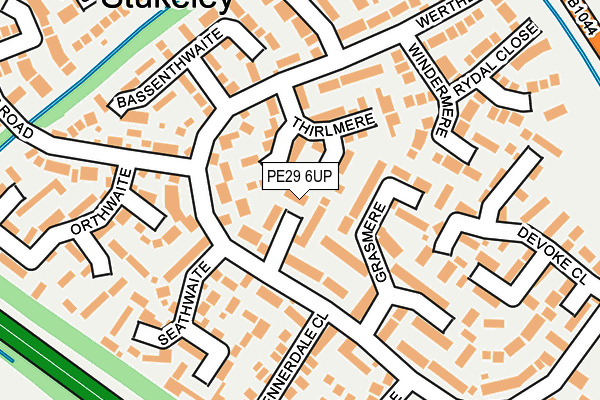PE29 6UP map - OS OpenMap – Local (Ordnance Survey)