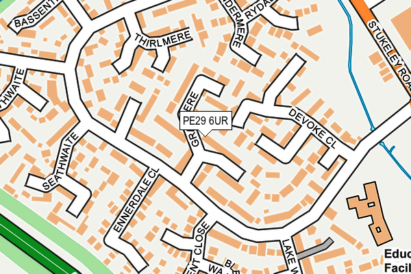 PE29 6UR map - OS OpenMap – Local (Ordnance Survey)