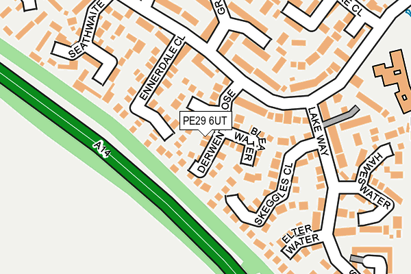 PE29 6UT map - OS OpenMap – Local (Ordnance Survey)