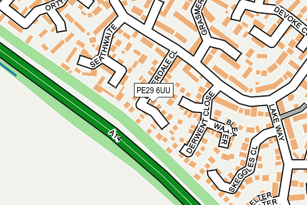 PE29 6UU map - OS OpenMap – Local (Ordnance Survey)
