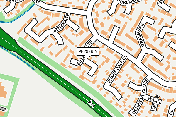 PE29 6UY map - OS OpenMap – Local (Ordnance Survey)