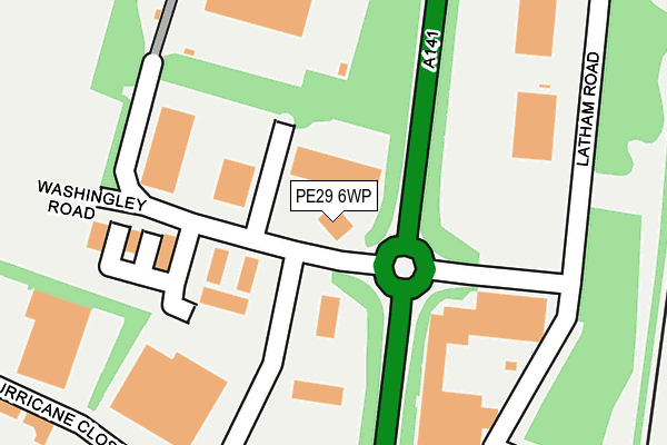 PE29 6WP map - OS OpenMap – Local (Ordnance Survey)