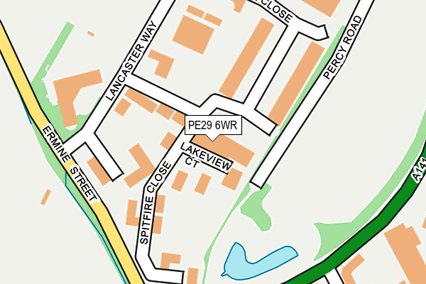 PE29 6WR map - OS OpenMap – Local (Ordnance Survey)
