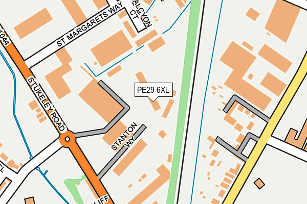PE29 6XL map - OS OpenMap – Local (Ordnance Survey)