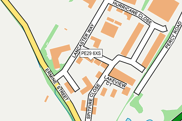 PE29 6XS map - OS OpenMap – Local (Ordnance Survey)