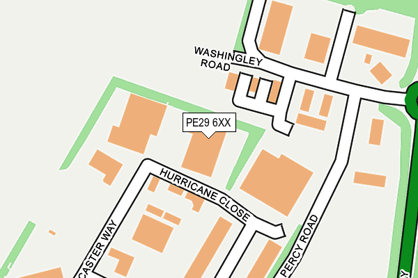 PE29 6XX map - OS OpenMap – Local (Ordnance Survey)