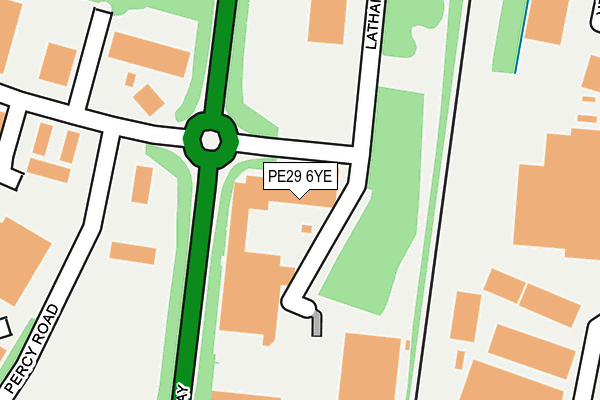 PE29 6YE map - OS OpenMap – Local (Ordnance Survey)