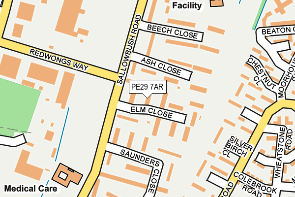 PE29 7AR map - OS OpenMap – Local (Ordnance Survey)