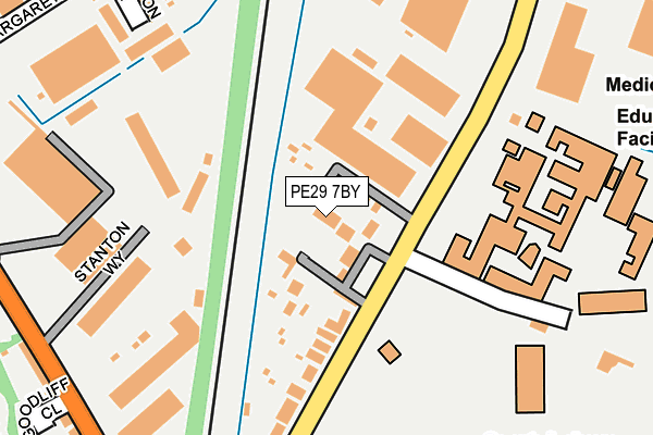 PE29 7BY map - OS OpenMap – Local (Ordnance Survey)