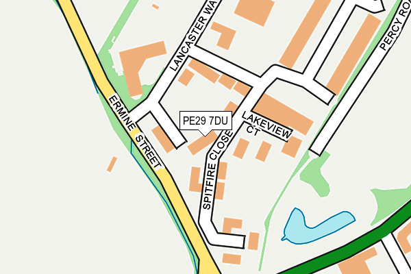 PE29 7DU map - OS OpenMap – Local (Ordnance Survey)