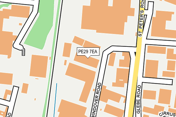 PE29 7EA map - OS OpenMap – Local (Ordnance Survey)