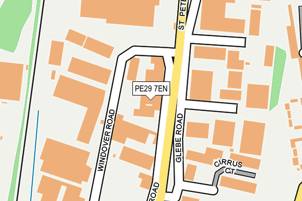 PE29 7EN map - OS OpenMap – Local (Ordnance Survey)