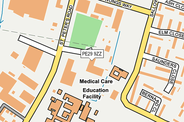 PE29 9ZZ map - OS OpenMap – Local (Ordnance Survey)
