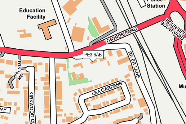 Map of MODA BUILDING LTD at local scale