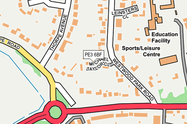 PE3 6BF map - OS OpenMap – Local (Ordnance Survey)