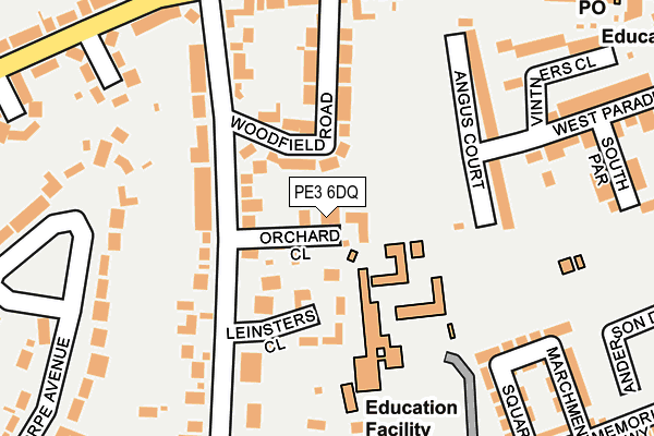 PE3 6DQ map - OS OpenMap – Local (Ordnance Survey)