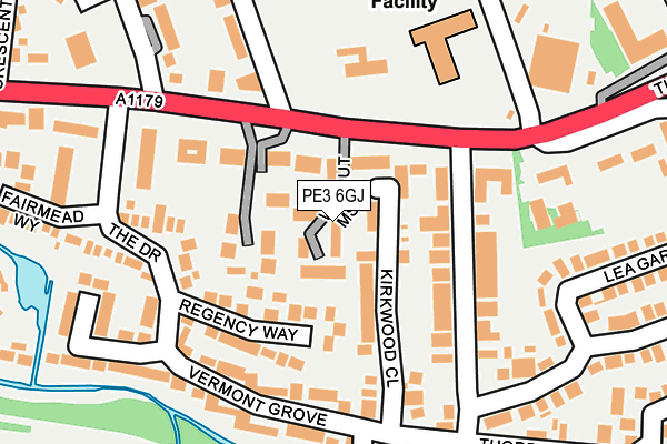 PE3 6GJ map - OS OpenMap – Local (Ordnance Survey)