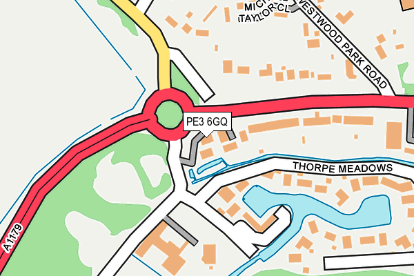 PE3 6GQ map - OS OpenMap – Local (Ordnance Survey)