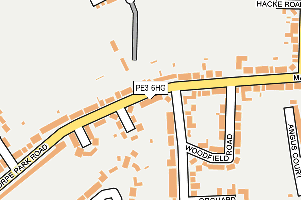 PE3 6HG map - OS OpenMap – Local (Ordnance Survey)