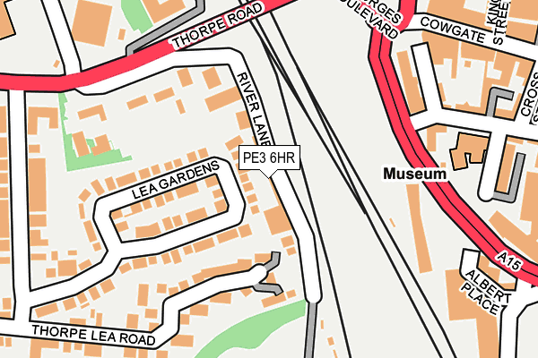 PE3 6HR map - OS OpenMap – Local (Ordnance Survey)