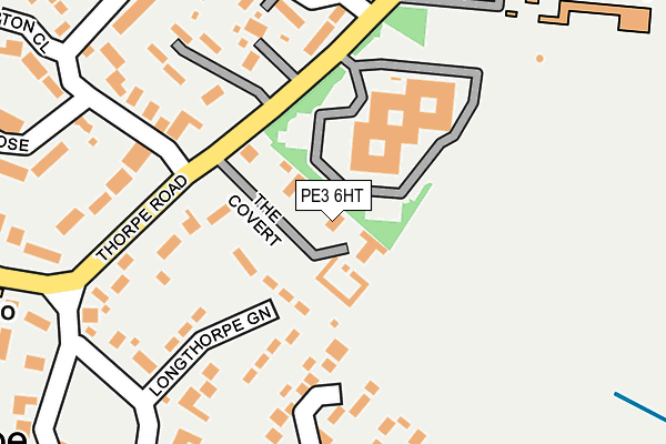 PE3 6HT map - OS OpenMap – Local (Ordnance Survey)