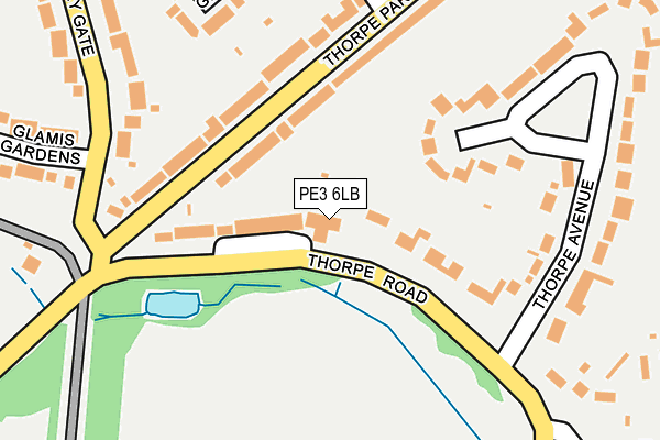 PE3 6LB map - OS OpenMap – Local (Ordnance Survey)