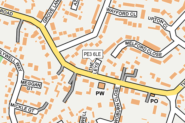 PE3 6LE map - OS OpenMap – Local (Ordnance Survey)