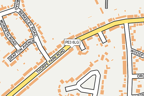 PE3 6LG map - OS OpenMap – Local (Ordnance Survey)