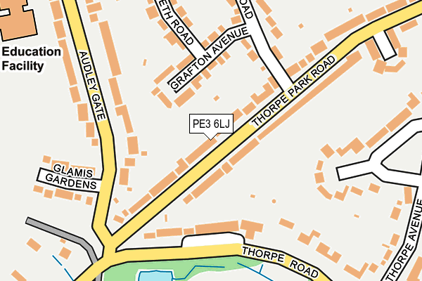 PE3 6LJ map - OS OpenMap – Local (Ordnance Survey)
