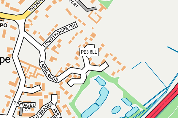 PE3 6LL map - OS OpenMap – Local (Ordnance Survey)