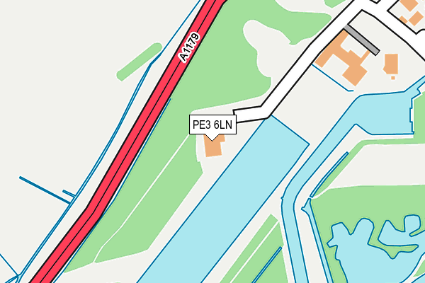 PE3 6LN map - OS OpenMap – Local (Ordnance Survey)