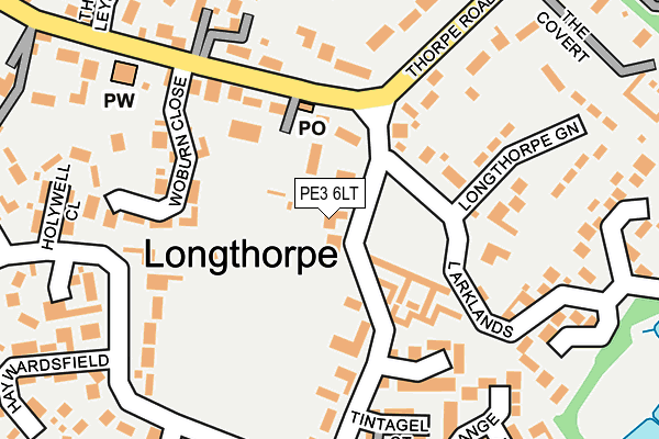 PE3 6LT map - OS OpenMap – Local (Ordnance Survey)