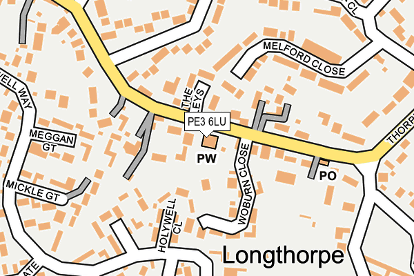 PE3 6LU map - OS OpenMap – Local (Ordnance Survey)