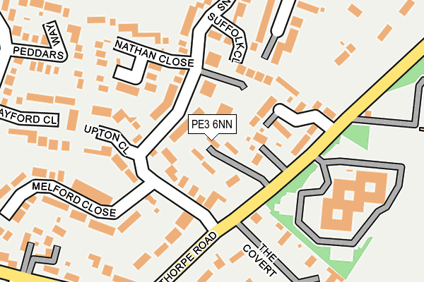 PE3 6NN map - OS OpenMap – Local (Ordnance Survey)