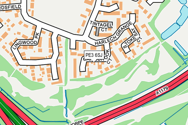 PE3 6SJ map - OS OpenMap – Local (Ordnance Survey)