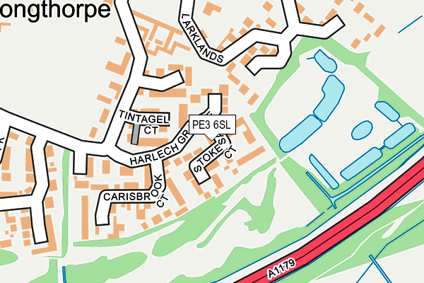 PE3 6SL map - OS OpenMap – Local (Ordnance Survey)
