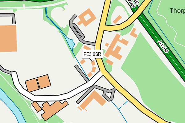 PE3 6SR map - OS OpenMap – Local (Ordnance Survey)