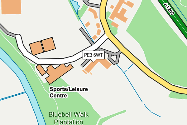 PE3 6WT map - OS OpenMap – Local (Ordnance Survey)