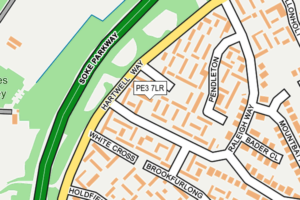 PE3 7LR map - OS OpenMap – Local (Ordnance Survey)