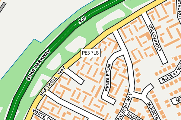 PE3 7LS map - OS OpenMap – Local (Ordnance Survey)
