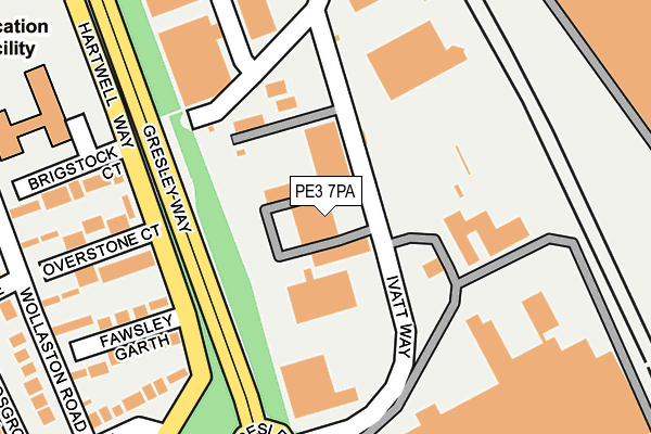 PE3 7PA map - OS OpenMap – Local (Ordnance Survey)