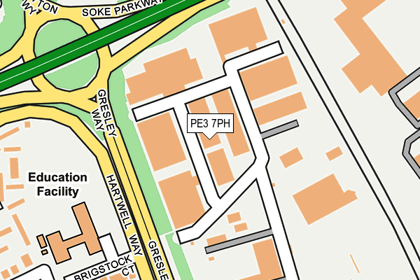 PE3 7PH map - OS OpenMap – Local (Ordnance Survey)