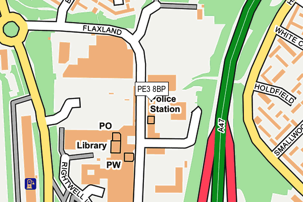 PE3 8BP map - OS OpenMap – Local (Ordnance Survey)