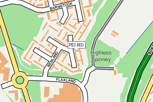 PE3 8ED map - OS OpenMap – Local (Ordnance Survey)