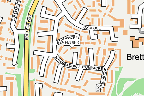 PE3 8HR map - OS OpenMap – Local (Ordnance Survey)