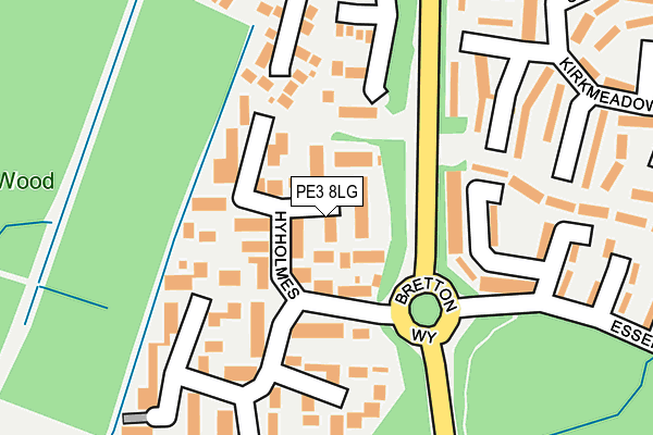 PE3 8LG map - OS OpenMap – Local (Ordnance Survey)