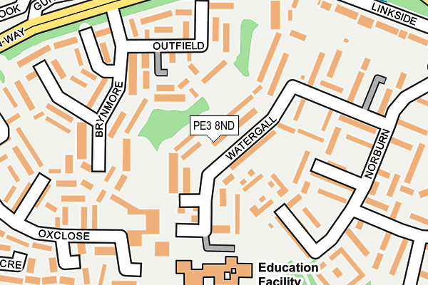 PE3 8ND map - OS OpenMap – Local (Ordnance Survey)