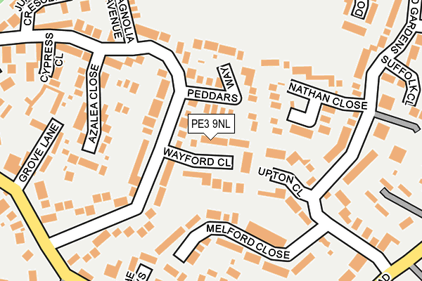 PE3 9NL map - OS OpenMap – Local (Ordnance Survey)