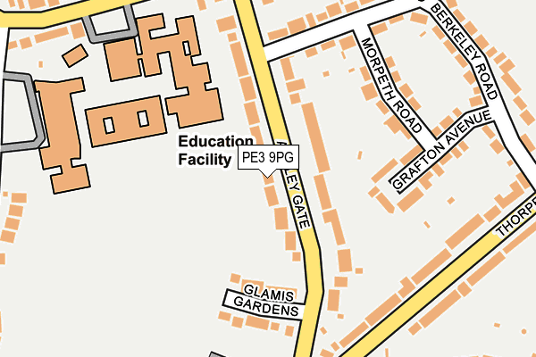 PE3 9PG map - OS OpenMap – Local (Ordnance Survey)