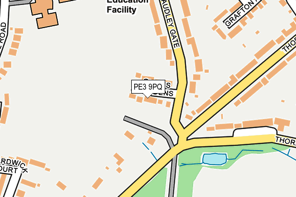 PE3 9PQ map - OS OpenMap – Local (Ordnance Survey)